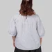 Жіноча блуза plus size з бавовни з вишивкою та об’ємними рукавами ALBA (білий) — фото 4 (75x75)