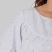 Жіноча блуза plus size з бавовни з вишивкою та об’ємними рукавами ALBA (білий) — фото 8 (75x75)