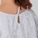 Жіноча блуза plus size з бавовни з вишивкою та об’ємними рукавами ALBA (білий) — фото 10 (75x75)