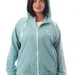 Спортивный костюм plus size с капюшоном, кофта + джоггеры, тринитка-диагональ — фото 7 (75x75)