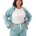 Спортивный костюм plus size с капюшоном, кофта + джоггеры, тринитка-диагональ — фото 10 (75x75)