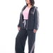 Спортивный костюм plus size с капюшоном, кофта + джоггеры, тринитка-диагональ — фото 5 (75x75)