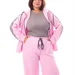 Спортивный костюм plus size с капюшоном, кофта + джоггеры, тринитка-диагональ — фото 10 (75x75)
