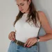 ANTARES eco-suede belt 30 mm (Khaki) — photo 4 (75x75)