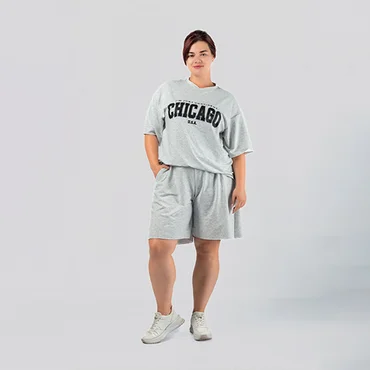 Oversized T-Shirt & Shorts Set