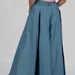 women's plus size maxi trouser skirt with box pleats and a high rise — photo 11 (75x75)