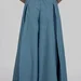 women's plus size maxi trouser skirt with box pleats and a high rise — photo 12 (75x75)