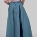 women's plus size maxi trouser skirt with box pleats and a high rise — photo 13 (75x75)