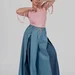 women's plus size maxi trouser skirt with box pleats and a high rise — photo 8 (75x75)