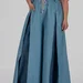 women's plus size maxi trouser skirt with box pleats and a high rise — photo 9 (75x75)