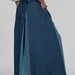 women's plus size maxi trouser skirt with box pleats and a high rise — photo 10 (75x75)