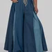 women's plus size maxi trouser skirt with box pleats and a high rise — photo 2 (75x75)