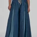 women's plus size maxi trouser skirt with box pleats and a high rise — photo 3 (75x75)