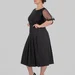 women's plus size pleated high-waisted midi skirt — photo 2 (75x75)