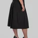 women's plus size pleated high-waisted midi skirt — photo 5 (75x75)