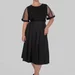 women's plus size pleated high-waisted midi skirt — photo 1 (75x75)