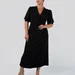 Polka Dot Wrap Dress with Slit — photo 3 (75x75)