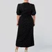Polka Dot Wrap Dress with Slit — photo 4 (75x75)