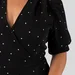 Polka Dot Wrap Dress with Slit — photo 6 (75x75)