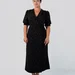 Polka Dot Wrap Dress with Slit — photo 1 (75x75)