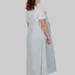Жіночий лляний сарафан міді plus size з широкими бретелями та рослинним принтом LOTTA (блакитний) — фото 6 (75x75)