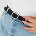 LYNX eco-suede belt 30 mm (Black) — photo 1 (75x75)