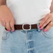 LYNX eco-suede belt 30 mm (Brown) — photo 2 (75x75)