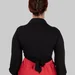Блуза на запах з коміром із еластичного трикотажу MONICA (чорний) — фото 5 (75x75)