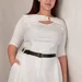 faux leather belt with rectangular buckle, 30 mm — photo 4 (75x75)