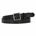 faux leather belt with rectangular buckle, 30 mm — photo 1 (75x75)