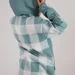 Спортивний костюм із тринитки з начосом PlaidVibe (Бірюза) — фото 4 (75x75)