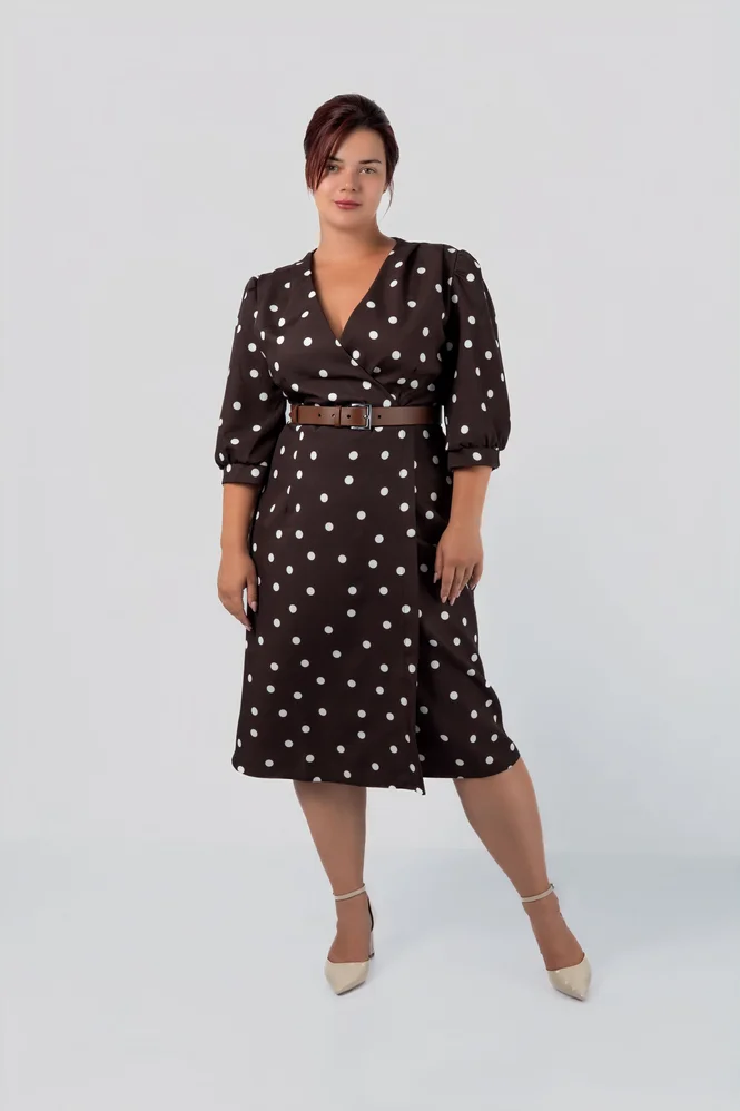 Polka Dot Wrap Dress — photo 3 (665x998)