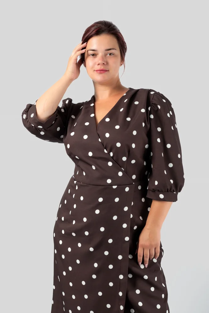 Polka Dot Wrap Dress — photo 6 (665x998)