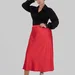 women's plus size silk midi skirt — photo 1 (75x75)