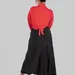 women's plus size silk midi skirt — photo 5 (75x75)