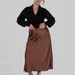 women's plus size silk midi skirt — photo 4 (75x75)