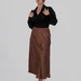 women's plus size silk midi skirt — photo 9 (75x75)