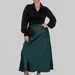 women's plus size silk midi skirt — photo 2 (75x75)