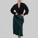 women's plus size silk midi skirt — photo 6 (75x75)