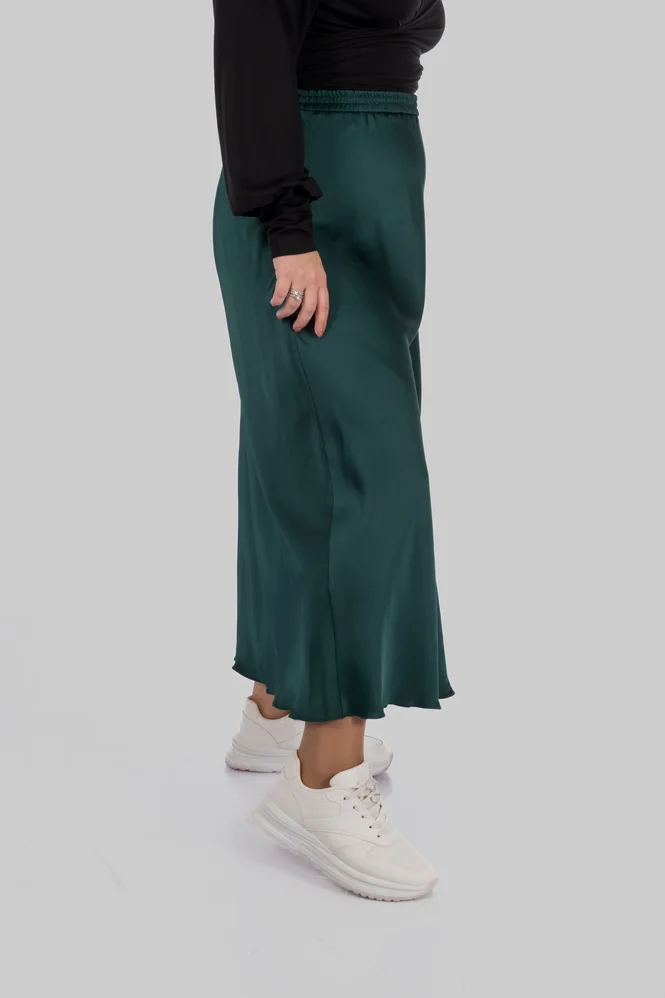 women's plus size silk midi skirt — photo 8 (665x998)