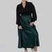 women's plus size silk midi skirt — photo 1 (75x75)