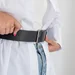 faux leather belt with statement buckle 50 mm (Black) — photo 4 (75x75)