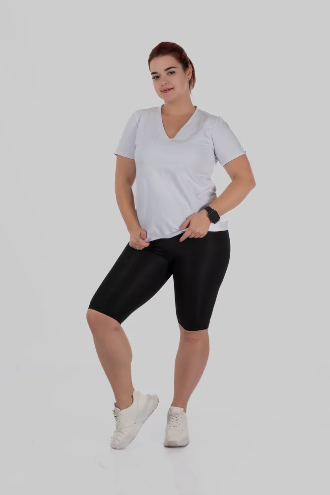 Велосипедки з утяжкою з матового біфлексу SMOOTHFLEX (чорний) — фото 3 (665x998)