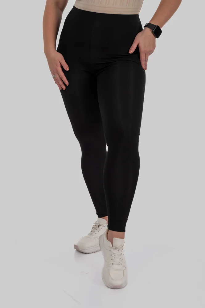 Легінси з матового біфлексу з ефектом утяжки SmoothFlex (чорний) — фото 5 (665x998)