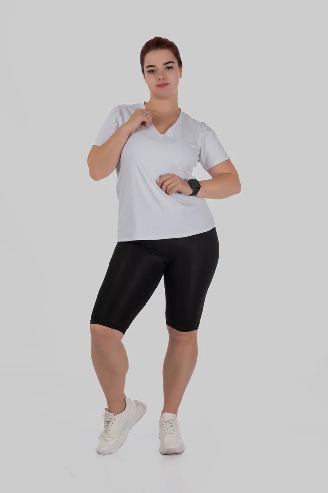 Велосипедки з утяжкою з матового біфлексу SMOOTHFLEX (чорний) — фото 4 (665x998)