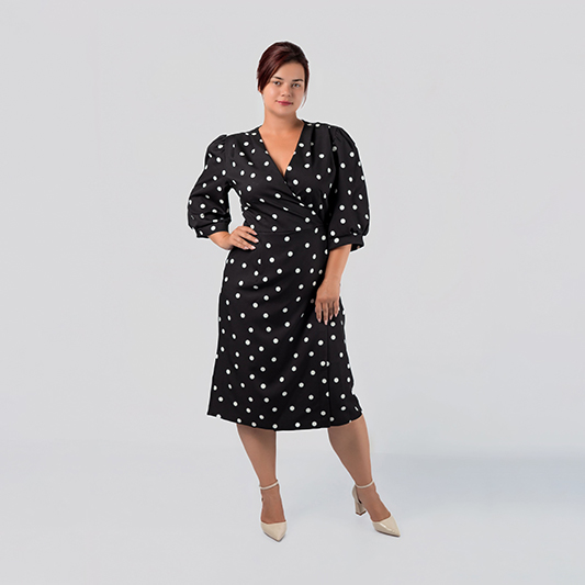 Polka Dot Wrap Dress