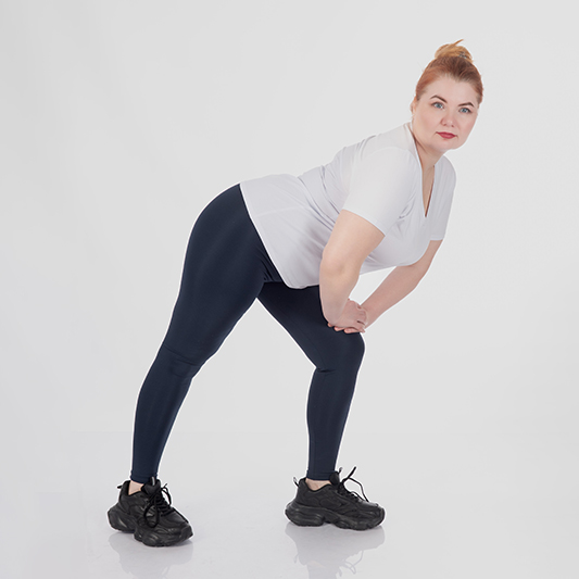 women's plus size matte bifleks leggings with shaping