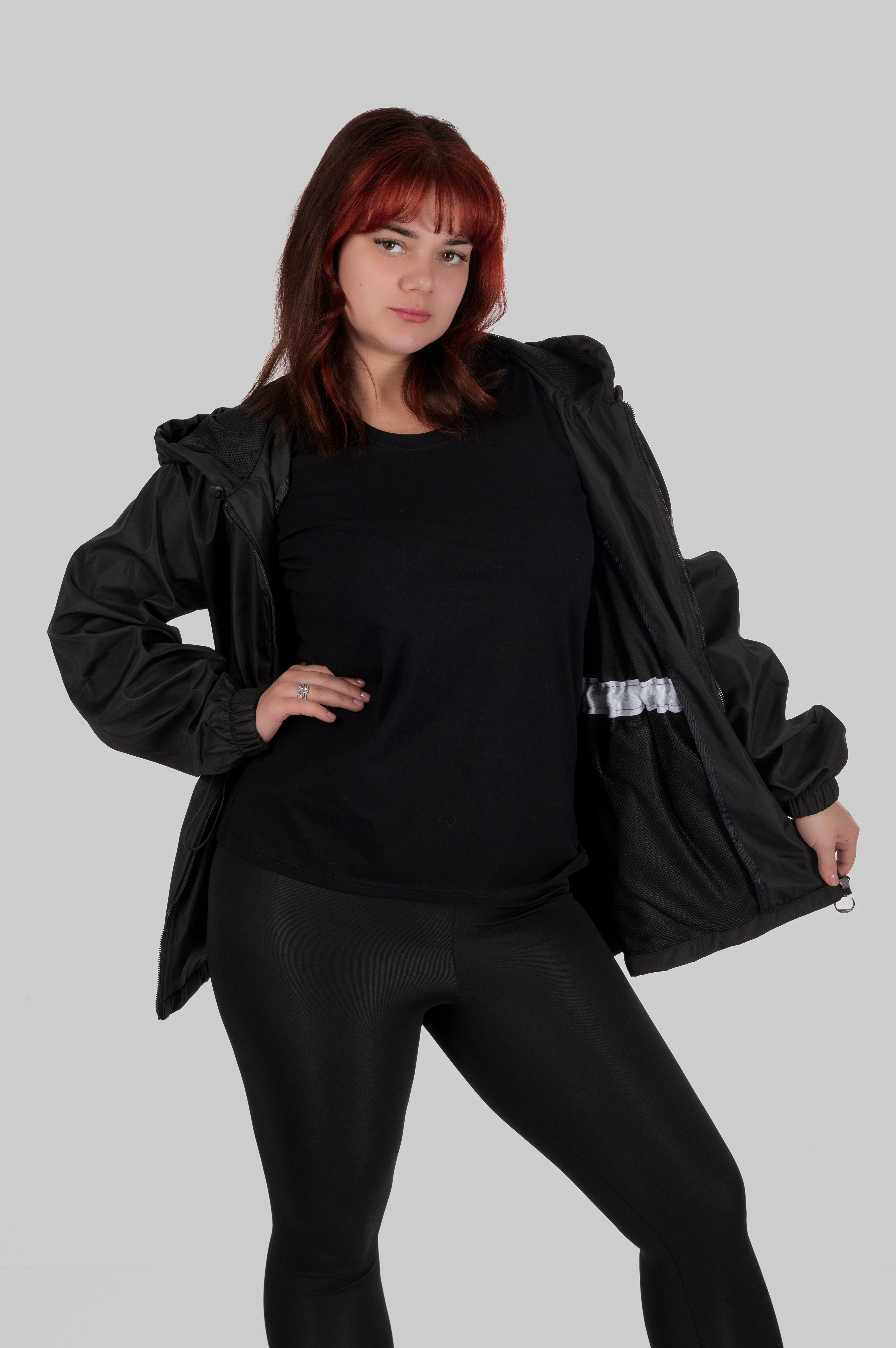 Plus Size Windbreaker Rain Jacket — RainFlex | TinDay